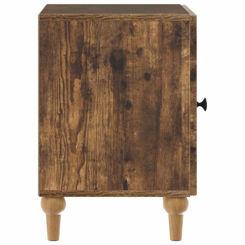 Nightstand Smoked Oak 43 x 34.5 x 50 cm Engineered Wood