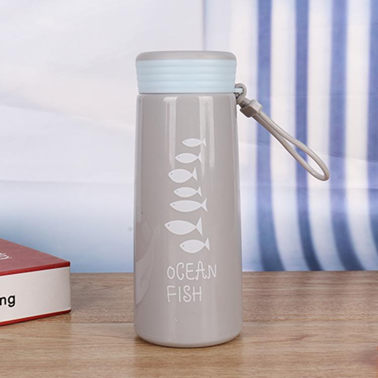 Creative Small Fish Cup, Portable, Sealed, Cute Water Cup, Advertising Campaign, Gift Cup, Drawstring Glass Cup