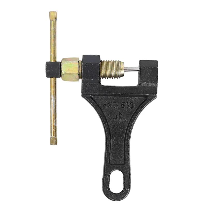 Universal Motorcycle Chain Breaker Splitter Cutter Link Removal Tool for ATV Tricycle Go Kart 420-530 Repair Maintenance Kit
