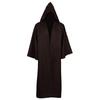 Halloween Cloak Soft Unisex Hooded Long Shirt Black Robe Witch Cape Cosplay Wizard Costume Prop Party Supplies Holiday Decor