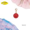 Smiling Face Gold Zinc Alloy Pendant Keychain Accessory