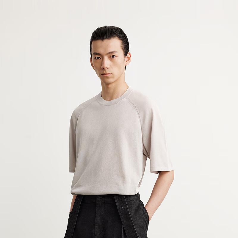 CROQUIS Men's 2025 Summer Short-Sleeve Knit Crew Neck Shirt