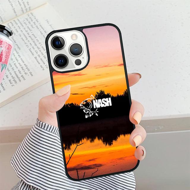 

Nash Fishing Logo Phone Case For iPhone 17 Air 16 16e 15 14 plus 11 12 13 Pro max Soft Bumper Shell Cover coque iPhone 11pro max