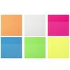 YUBX Transparent Sticky 6 50 Sheets X 6 Stylish Macaron for Document Annotations Notes, Colors, Booklets, Colors, Writable, Semi-Transparent,