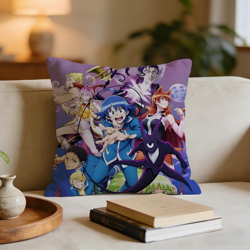 

Anime Welcome To Demon School Irumakun Cushion Cover Short plush pillowcase for bed sofa carwashable 30x30cm