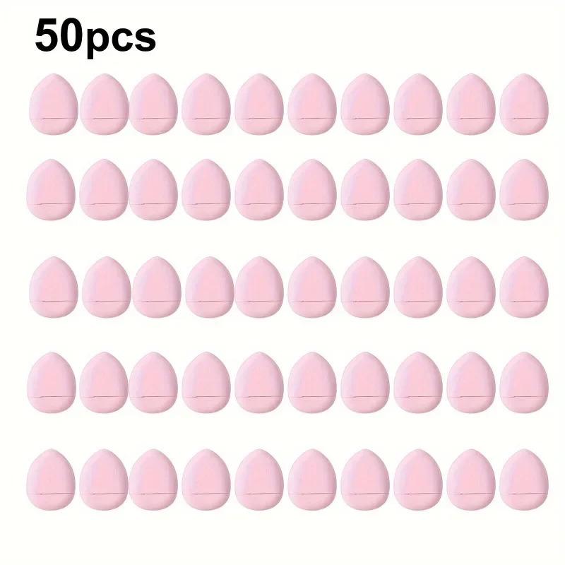 Paquete de 50 mini aplicadores de polvera para la punta del dedo set aplicador básico de precisión para corrector almohadilla para el dedo