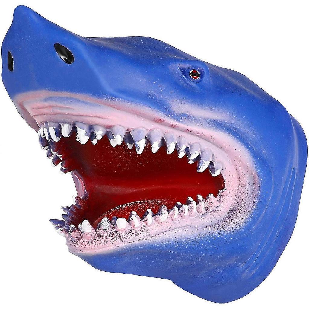 Hand Puppet Toy Creative Realistic Shark Shaped Glove Storytelling Prop Puppet Gift for Kids Adults