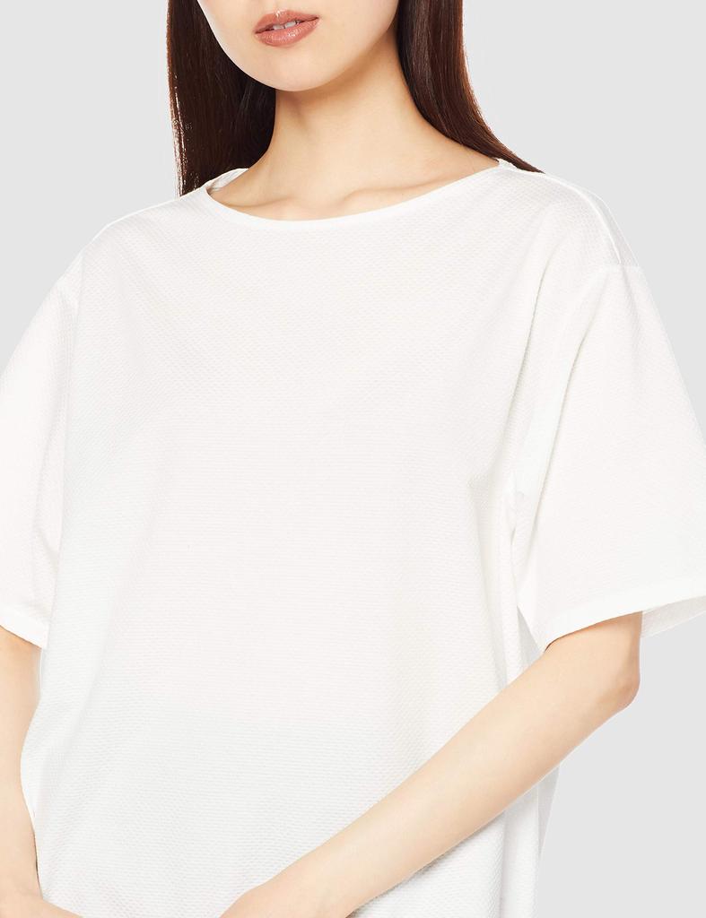 Outdoor Travel Walking Wear High Gauge Block Soccer Long Long Sleeve Sweat Absorbent Quick Drying Stretch Go to by B2MA1240 Brilliant White S [Mizuno]
