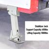 Adjustable Trailer Stabilizer Jack Folding Trailer Swing Down Stabilizer Jack 290 To 455mm Versatile for Off Road Vehicle