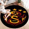 Galatasaray S Round Area Rug,Carpet Rug for Living Room Bedroom Sofa Playroom Decor,Non-slip Floor Mat