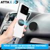 ATTAX Metal Plate & Magnetic Holder Set Self-adhesive Mobile Phone Smoke Detector [12 Pcs]
