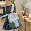 American retro color matching primary school students leisure outdoor lightweight mini backpack small backpack women's spring outing research backpack