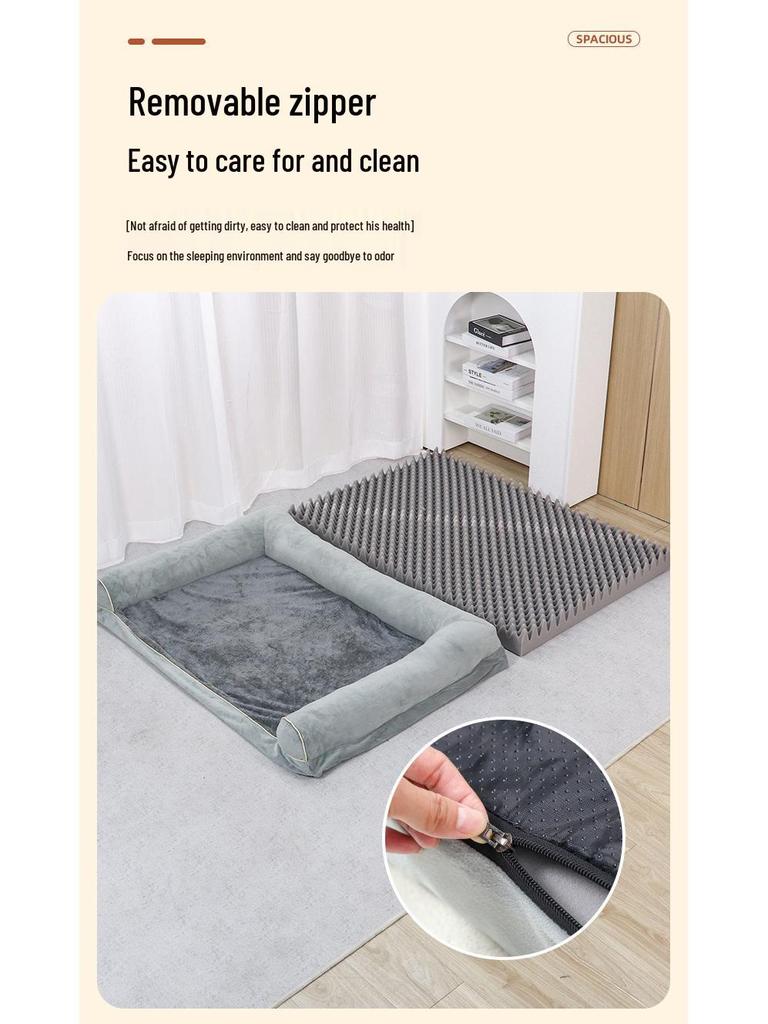 All-Season Doghouse Sponge Bed: Cool in Summer, Warm in Winter