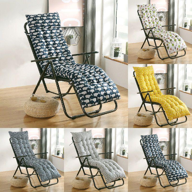 Nordischer Print Hohe Rückenlehne Stuhlkissen für Terrasse und Garten zum Entspannen Dicker und bequemer