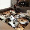 1PC Custom Name Hamster Love Collage Theme Floor Mat Ideal for Living Room, Game Rooms, Office, Bedroom,Floor Mat Playful Design