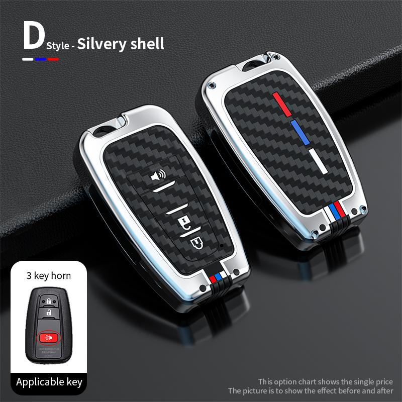 Zinc Alloy Car Key Cover Case Holder For Toyota CHR Prado 2017 2018 Prius Camry Corolla RAV4 2017 2018 2019 2020 Car Accessories