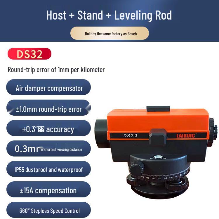 High-Precision 38x Self-Leveling Outdoor Construction Surveying Instrument