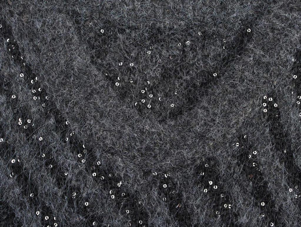 Spring 2025 Women's European V-neck Striped Lurex Knit Sleeveless Vest