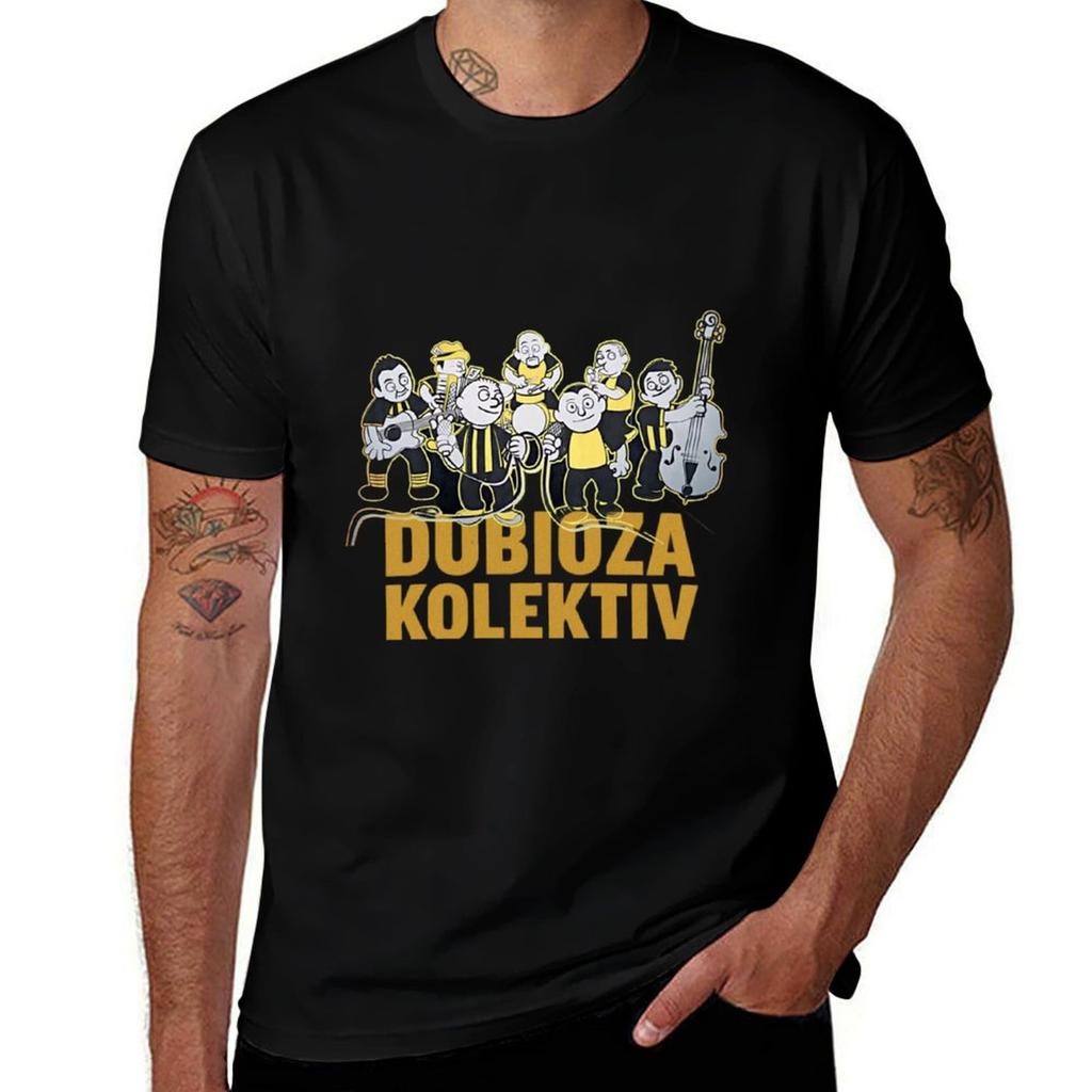 Dubioza kolektiv Maglietta Vestibilità Atletica Top Sportivo a Maniche Corte
