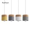 Lampada a sospensione in ferro battuto stile nordico macaron, testa singola in bianco/grigio