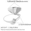 Minimalist Designer 18K Gold Color Plated Geometric Pattern Asymmetric Rings Waterproof Stainless Steel Zircon For Women