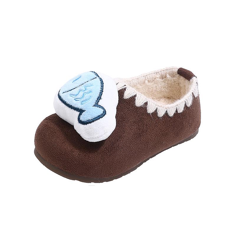 Cozy Penguin Plush Slippers Size 23 - 14.7cm кофейный