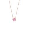 Kirschblüten-Halskette Damen Leichter Luxus Nische Koreanische Ausgabe ins Einfacher Koreanischer Rosa Kristall Damen-Accessoires