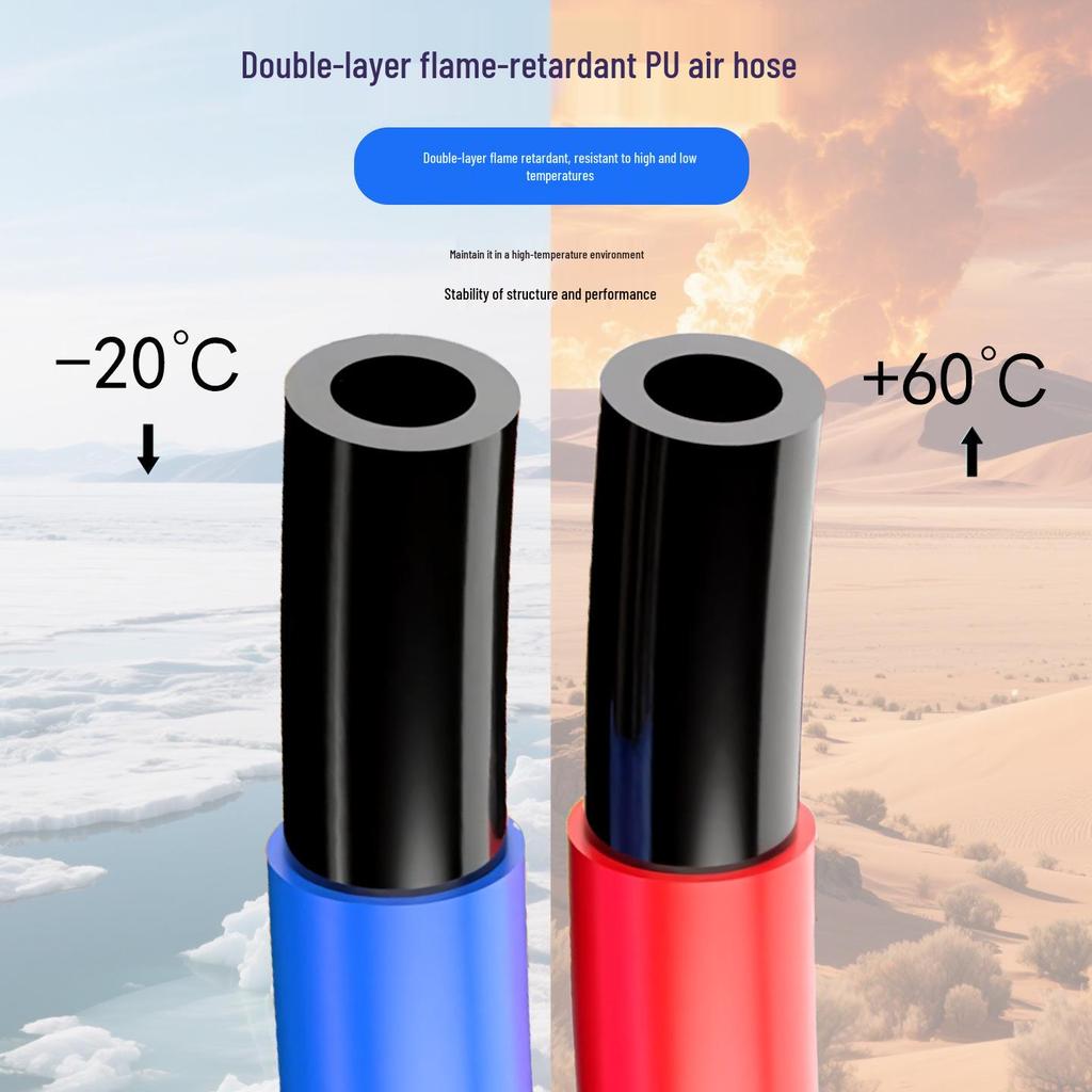 Air Path Double-Layer Flame-Retardant PVC Pipe: Anti-Scald, High Temp & Fireproof Hose for Welding.