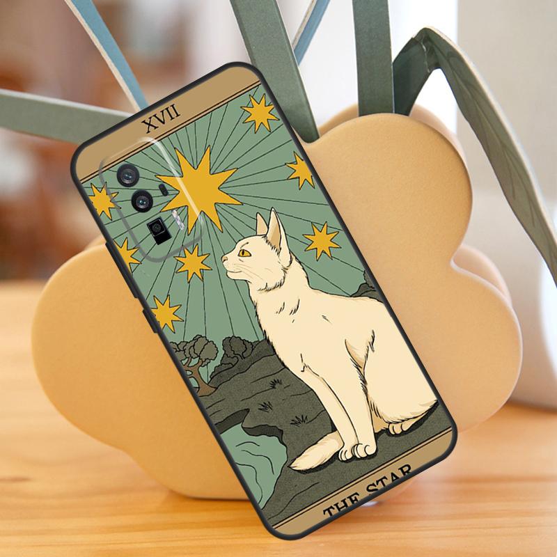 Cats Tarot Witchcraft Case For Xiaomi 14 13 Ultra 11T 12T 13T Pro 12 Lite POCO F6 F5 X6 M6 Pro X5 X3 F3 M5s Cover