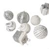 8Pcs Shatterproof Christmas Baubles Glittering Christmas Tree Ball Ornament For Wreath Mantels Winter Holiday Decoration
