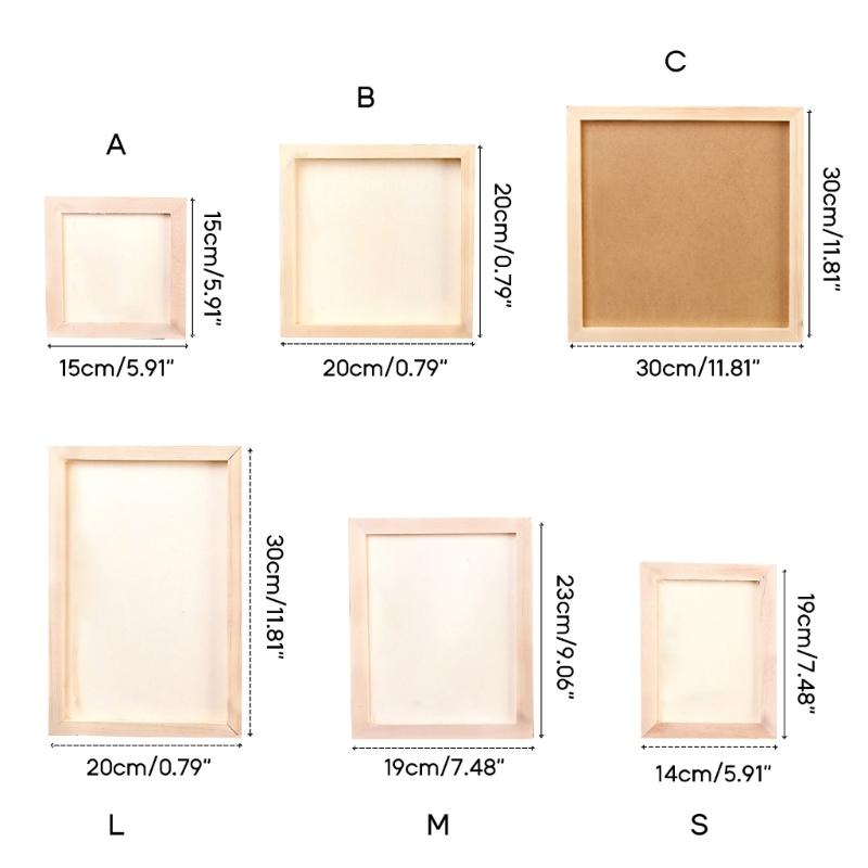 DIY prázdný dřevěný rámeček prázdný držák na fotografie party dekorace domácnost pro děti dívka chlapci svatba novoroční dárek