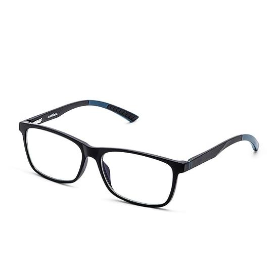 Intellilens | Okulary komputerowe Zero Power Blue Cut | Antyodblaskowe, lekkie i blokują szkodliwe promienie | Specyfikacje ochrony przed promieniowaniem UV | Dla mężczyzn i kobiet