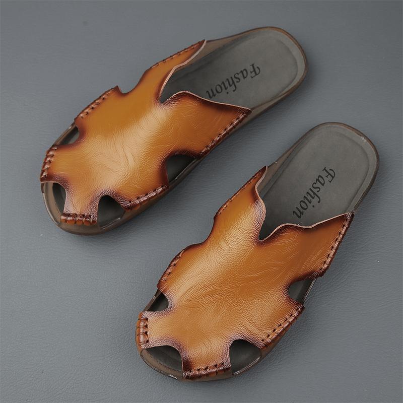 Men's Summer Comfort Shoes New Fashion Flip Flops Classic Hollow Out Slippers Casual Indoor Beach Footwear Zapatos Hombre