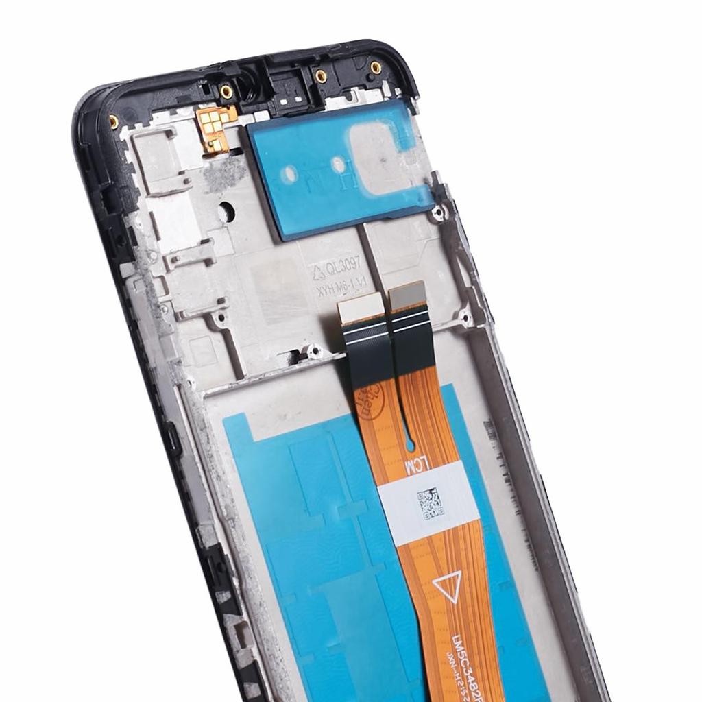 For Samsung Galaxy A02s A025 (166.5x75.9x9.2mm) Grade C LCD Screen and Digitizer Assembly+Frame (without Logo)