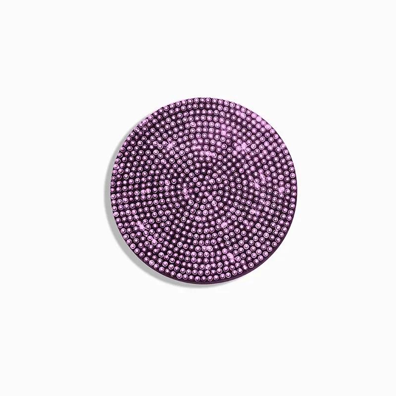 1/2Pcs Diamond Car Coaster Water Cup Slot Non-Slip Mat Bling Gadget Silica Pad Cup Holder Mat Auto Interior Accessories