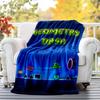 Geometry Dash Flannel Blanket Soft All-Season Throw, Design for Camping, Car Travel, Hiking Sofa, Bed, Office Perfect Gift for Parties