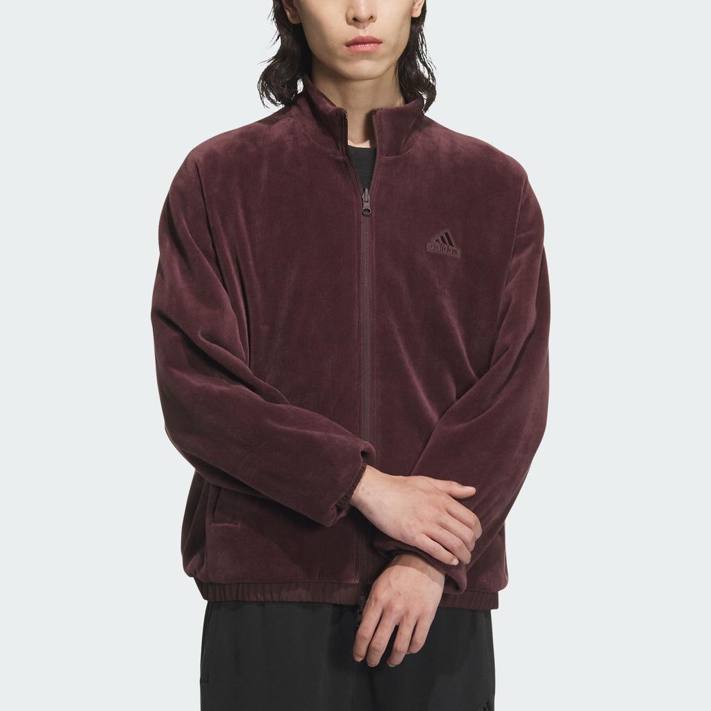 Adidas FW24 Warm Woven Series Fashion Reversible Sports Casual Jacket Unisex Jacket Dark-Gray Brown JI6655