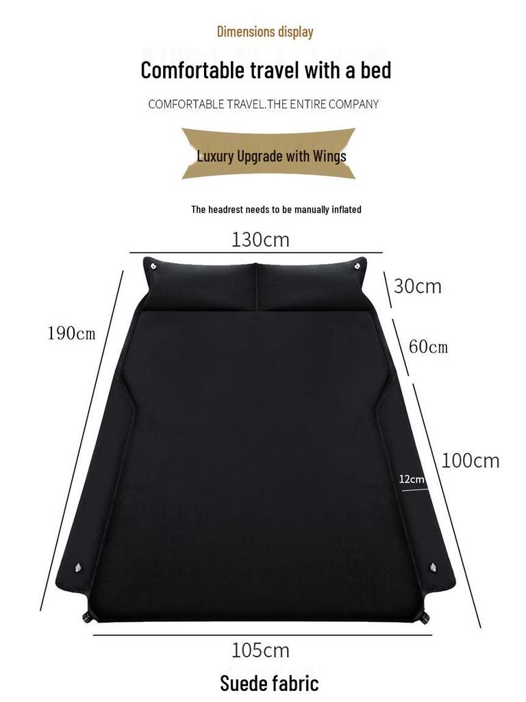 Self-Inflating SUV Travel Bed: Extended Car Trunk Sleeping Pad for Road Trips