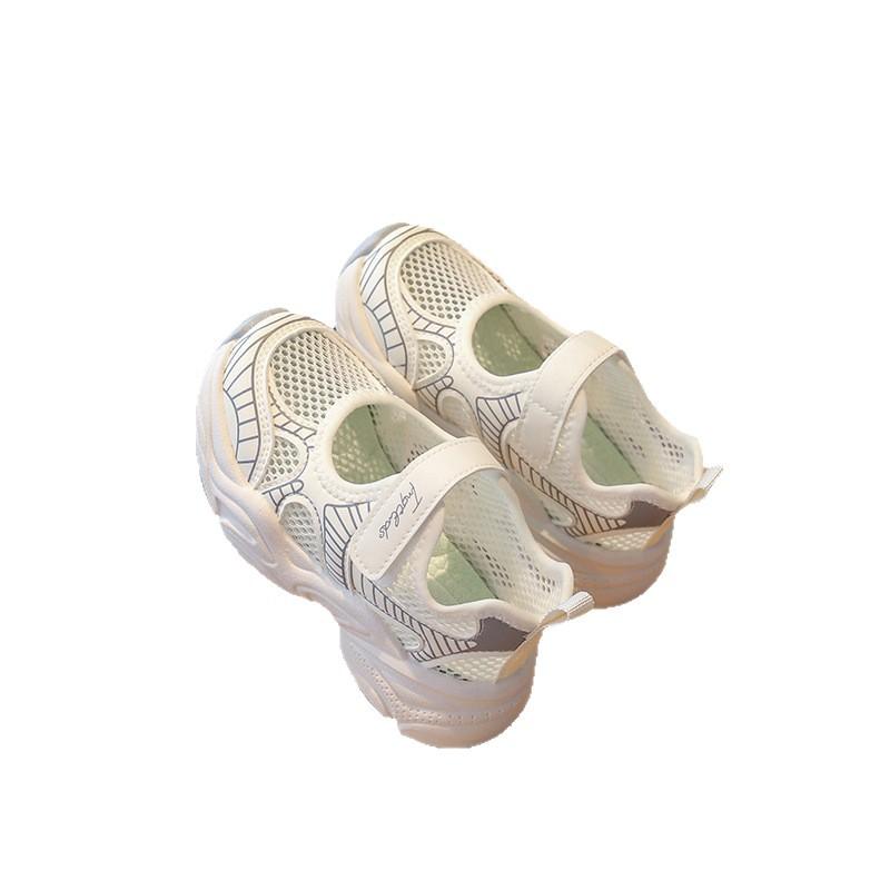 Girls Baotou Beach Shoes Summer New Children's Shoes Lightweight Breathable Mesh Sneakers Girls Sandals