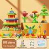Hexagonal Building Blocks: DIY Educational Toy with Storage Box for 3D Architecture Assembly