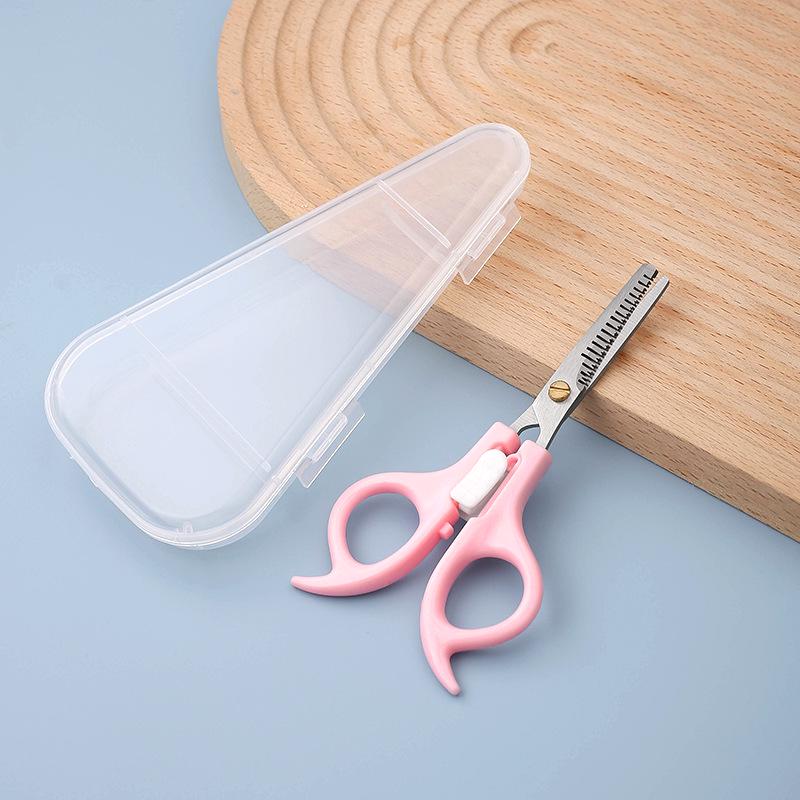 Children's Home Haircutting Scissors Set with Thinning and Flat Cut Tools for Babies and Infants