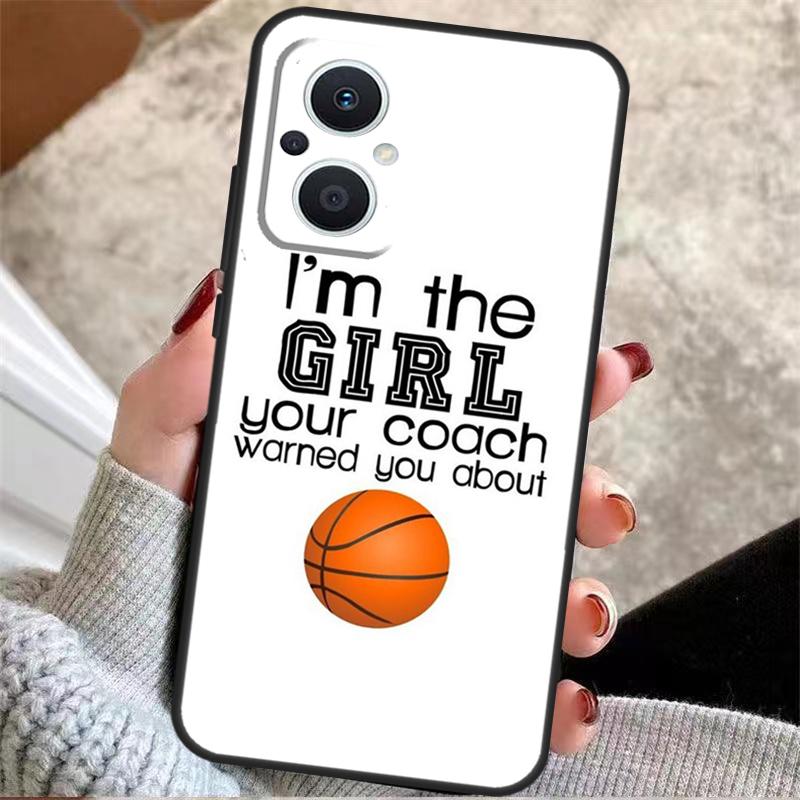 Basketball Heart Beat For OPPO Reno 14F 13F 12F 11F 8T 10 11 12 13 14 Pro 7 8 Lite OPPO Find X8 X6 X5 Pro Case