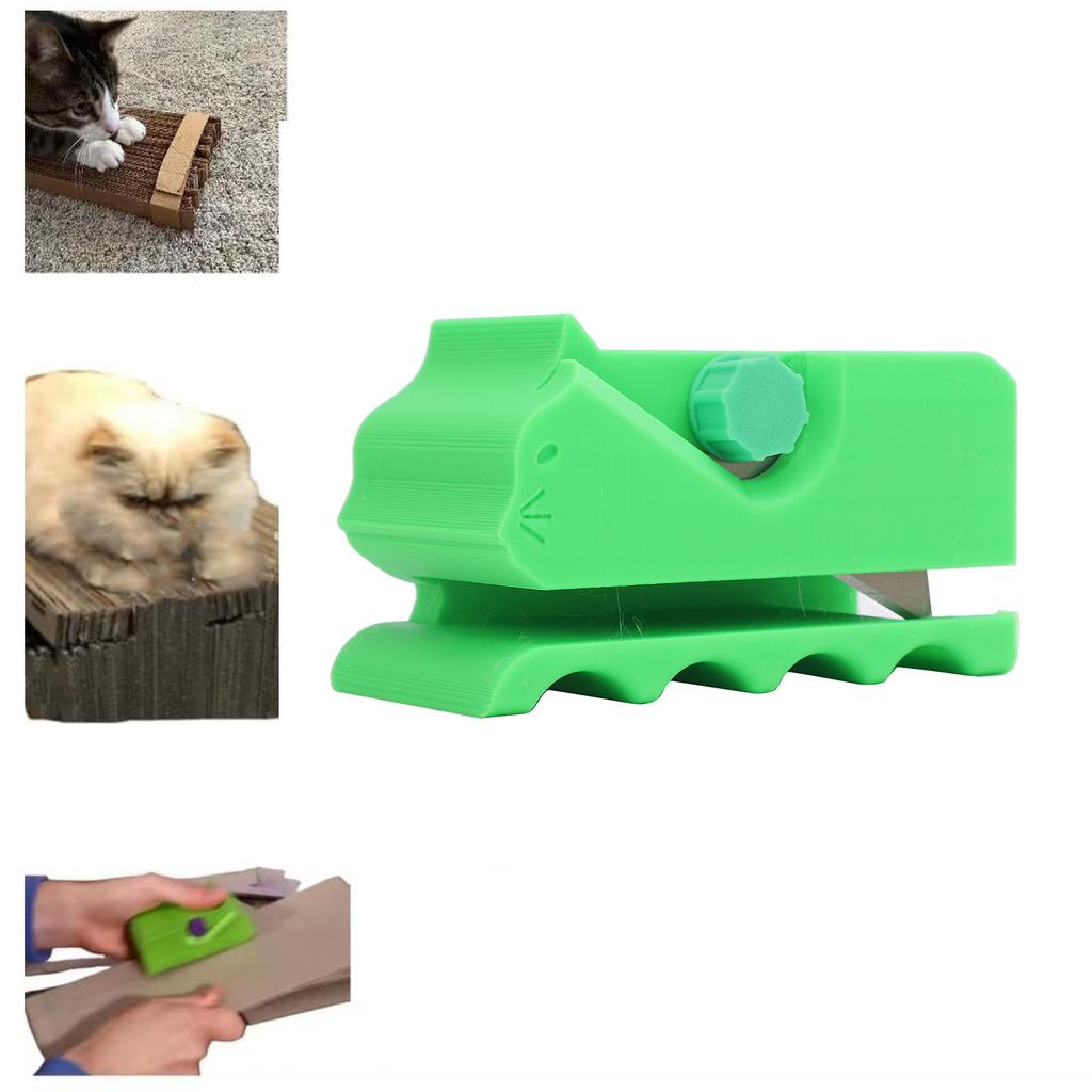 Cardboard Cutter for Cat Scratchers 3D Printed   Cardboard Stripper Cat Scratching Board Cutting Tool