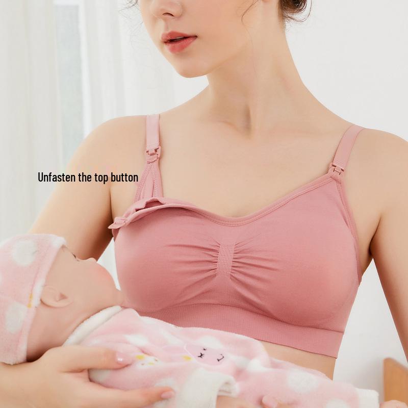 Hands-Free Wireless Nursing & Pumping Bra with Top-Open Buckle