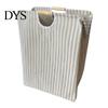 Easy Clean Laundry Hamper Basket with Wooden Handles, Cotton And Linen Large Portable Dirty Clothes Container Basket, Storage Space Saving Foldable