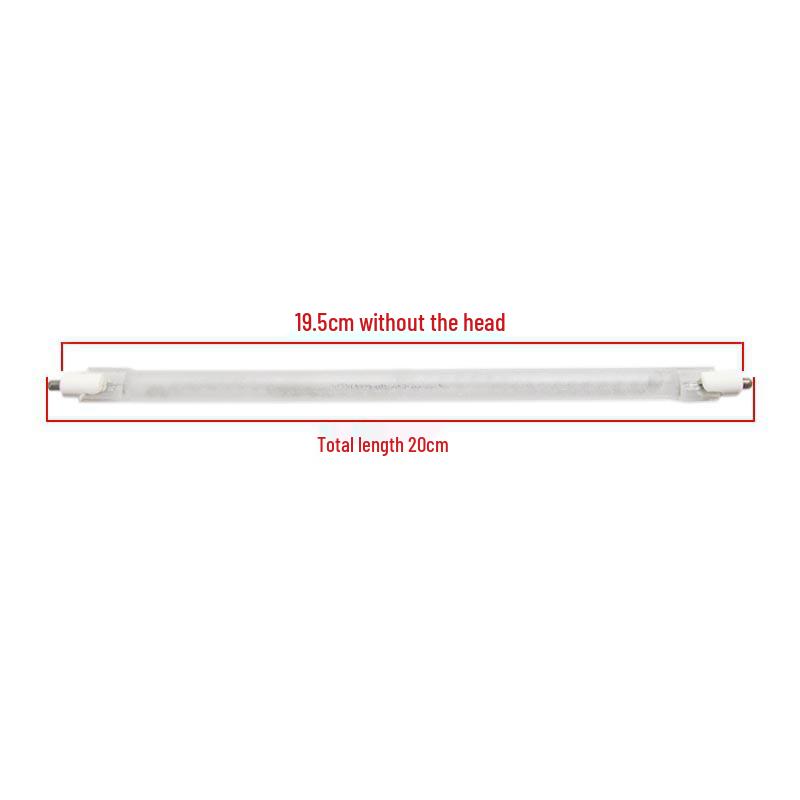 Frosted Halogen Heating Element Tube - 400W Electric Heater Accessory for Fire Pits