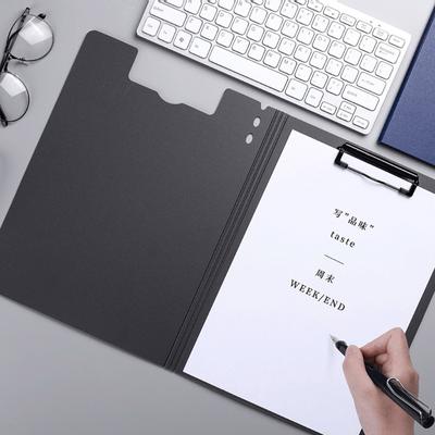 A4 Foldable Clipboard Plastic Clipboards W/ Foldable Cover File Folder 360° Foldable Cover Writing Pad for Nurse Office