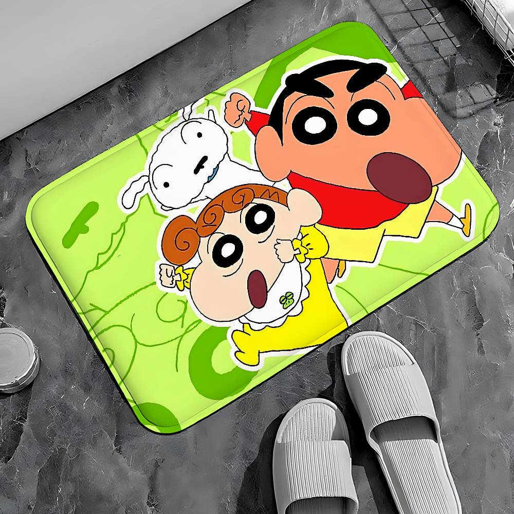 C-crayons-S-Shins-Chan CUTE Entry Door Floor Mat Festive Decorations Carpet Bathroom Anti-slip Mat Entrance Doormat