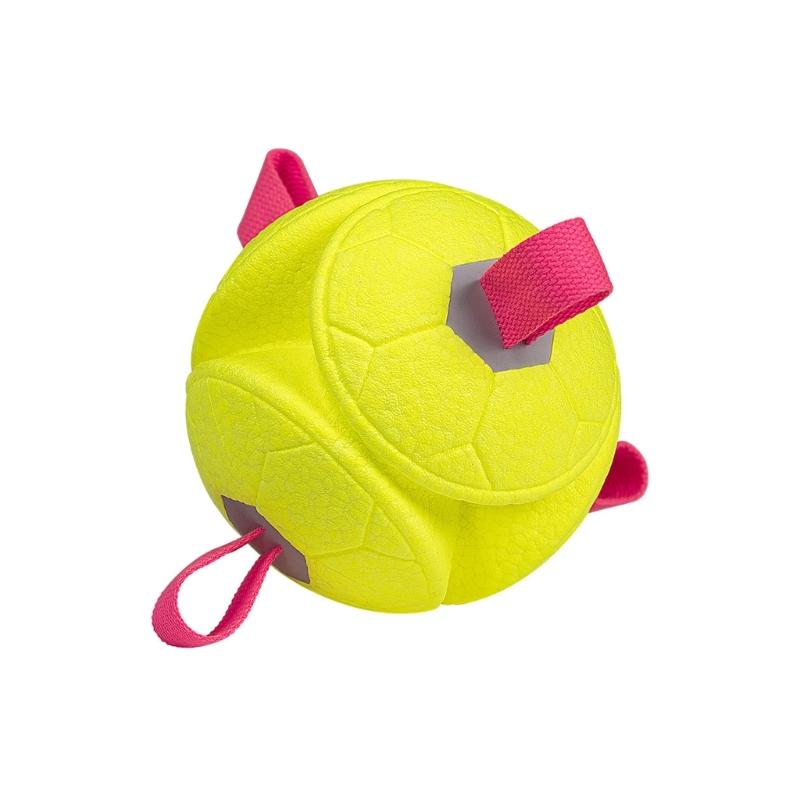 Web Handle Canine Toy Ball for Puppies and Adult Dogs, Soft ETPU Activity Toy for Shared Use and Routine Motion Care