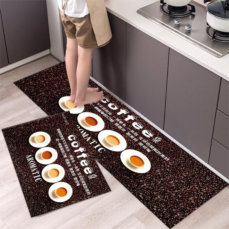 Fashionable Simple Nordic Style Kitchen Floor Mat Household Carpet Long Strip Door Mat Modern Home Decor 